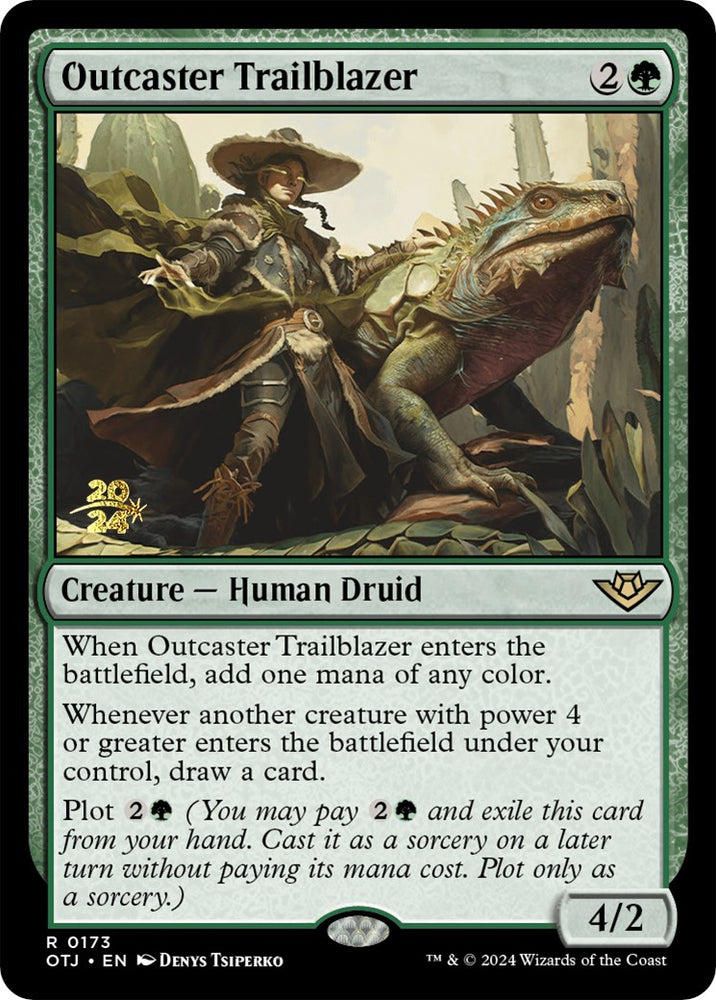 Outcaster Trailblazer [Outlaws of Thunder Junction Prerelease Promos] - PokeCharles PokeStore