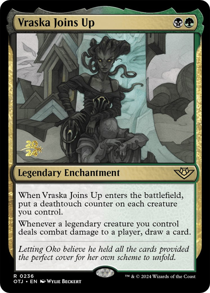 Vraska Joins Up [Outlaws of Thunder Junction Prerelease Promos] - PokeCharles PokeStore