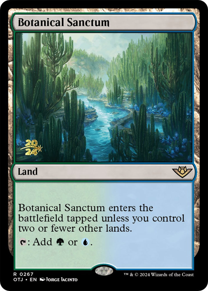 Botanical Sanctum (OTJ) [Outlaws of Thunder Junction Prerelease Promos] - PokeCharles PokeStore