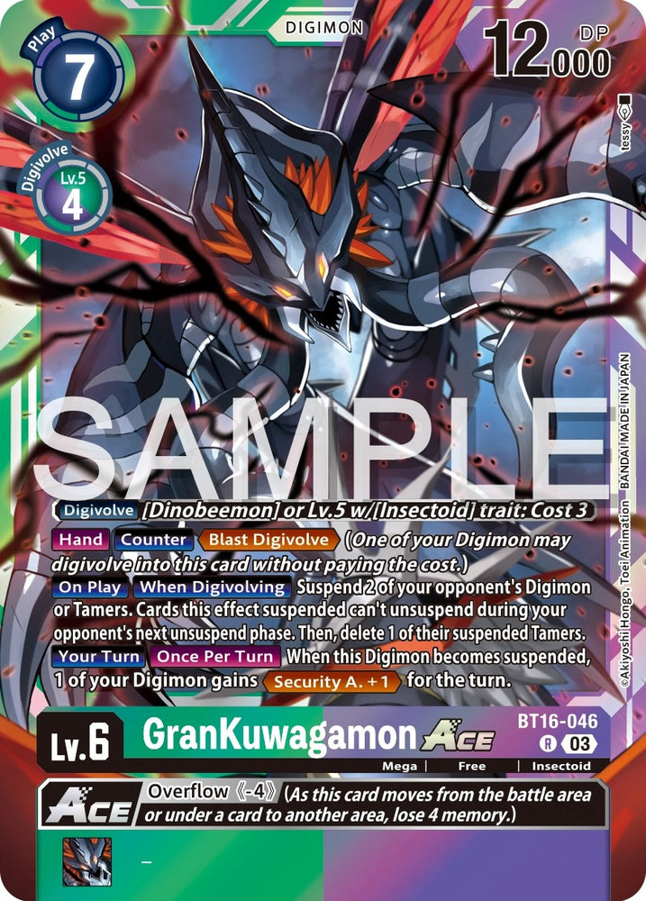 GranKuwagamon Ace [BT16-046] [Beginning Observer] - PokeCharles PokeStore