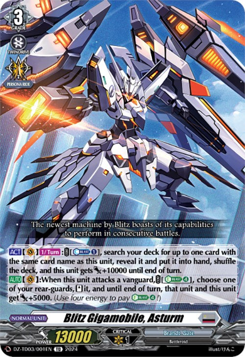 Blitz Gigamobile, Asturm (DZ-TD03/001EN) [Start Up Trial Deck: Brandt Gate] - PokeCharles PokeStore