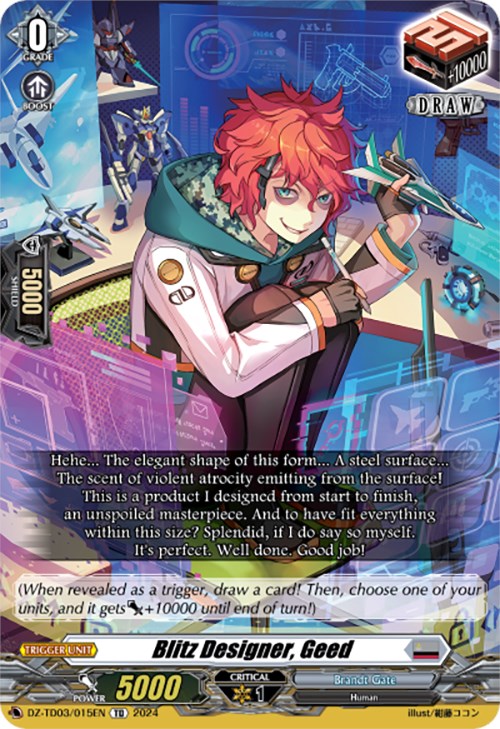 Blitz Designer, Geed (DZ-TD03/015EN) [Start Up Trial Deck: Brandt Gate] - PokeCharles PokeStore