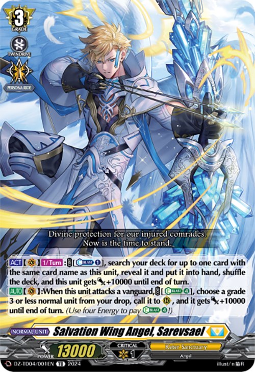 Salvation Wing Angel, Sarevsael (DZ-TD04/001EN) [Start Up Trial Deck: Keter Sanctuary] - PokeCharles PokeStore