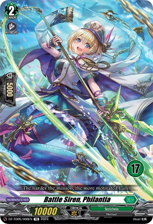 Battle Siren, Philantia (17) (DZ-TD05/008EN) [Start Up Trial Deck: Stoicheia] - PokeCharles PokeStore