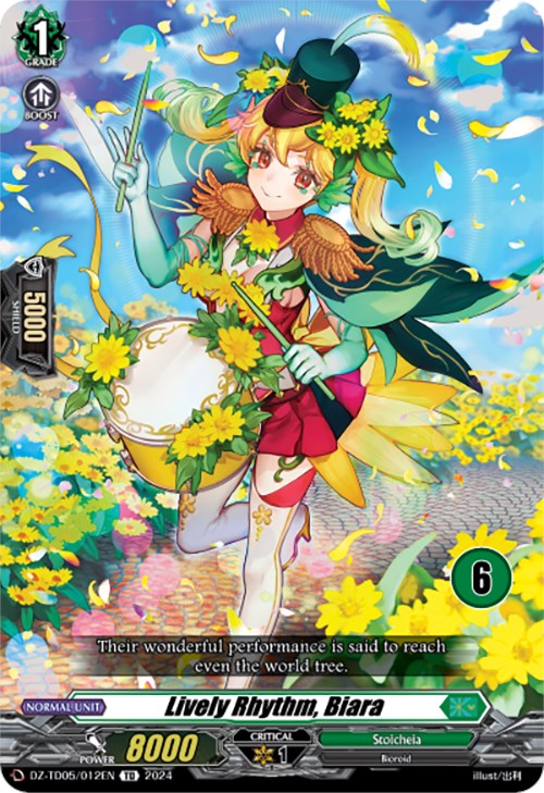 Lively Rhythm, Biara (6) (DZ-TD05/012EN) [Start Up Trial Deck: Stoicheia] - PokeCharles PokeStore