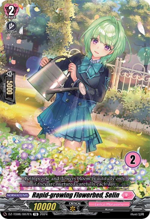 Rapid-growing Flowerbed, Selin (2) (DZ-TD06/007EN) [Start Up Trial Deck: Lyrical Monasterio] - PokeCharles PokeStore