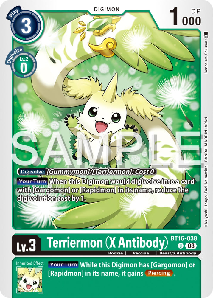 Terriermon (X Antibody) [BT16-038] [Beginning Observer] - PokeCharles PokeStore
