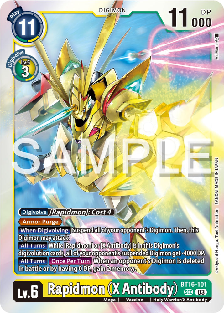 Rapidmon (X Antibody) [BT16-101] [Beginning Observer] - PokeCharles PokeStore