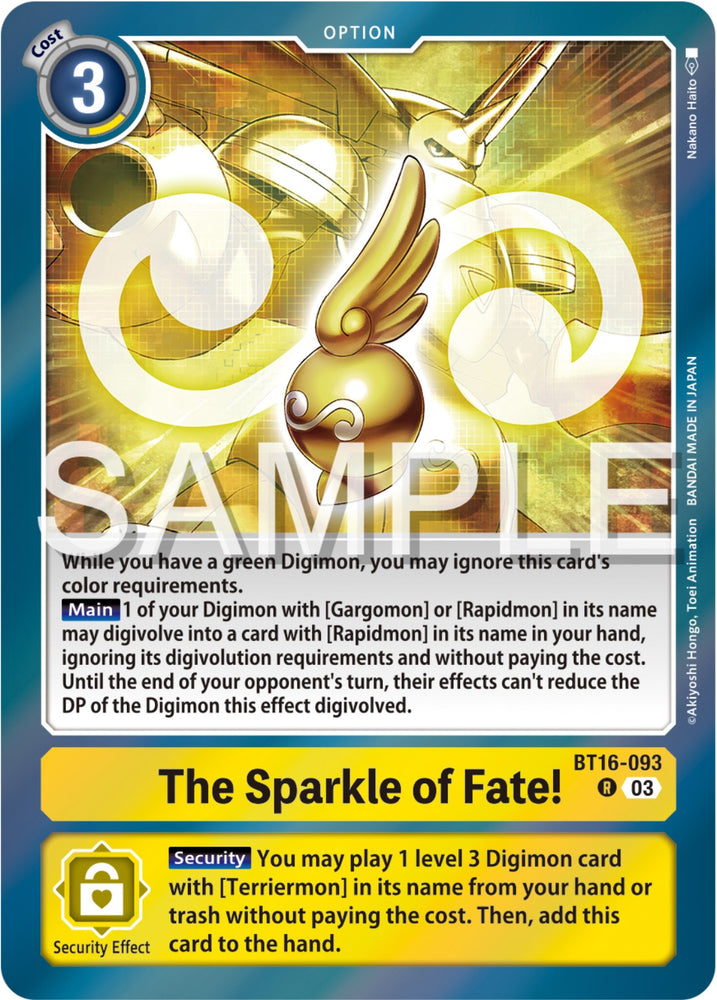 The Sparkle of Fate! [BT16-093] [Beginning Observer] - PokeCharles PokeStore