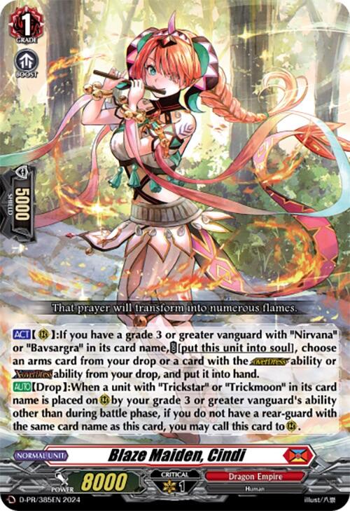 Blaze Maiden, Cindi (D-PR/385EN) [D Promo Cards] - PokeCharles PokeStore