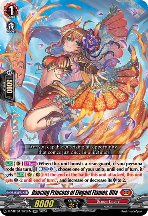Dancing Princess of Elegant Flames, Olfa (DZ-BT01/029EN) [Fated Clash] - PokeCharles PokeStore