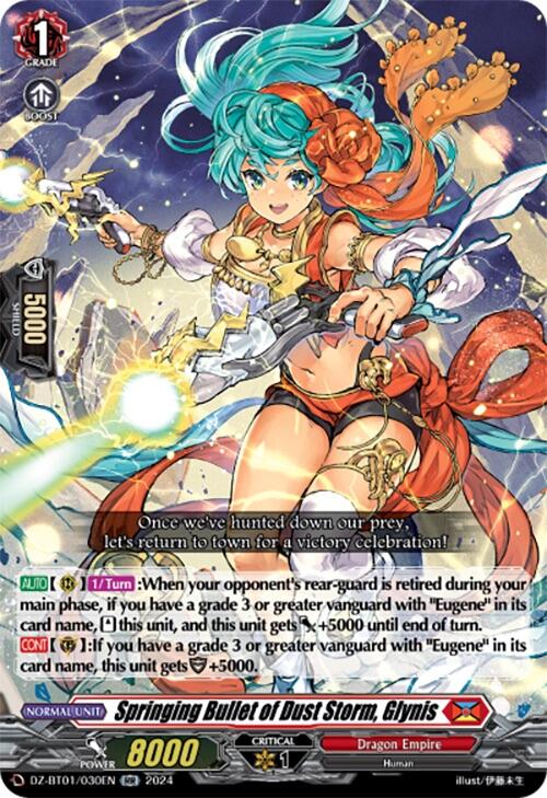 Springing Bullet of Dust Storm, Glynis (DZ-BT01/030EN) [Fated Clash] - PokeCharles PokeStore
