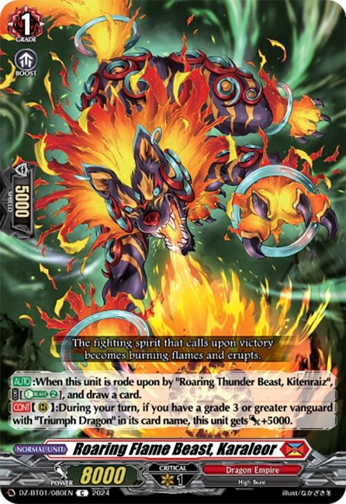 Roaring Flame Beast, Karaleor (DZ-BT01/080EN) [Fated Clash] - PokeCharles PokeStore
