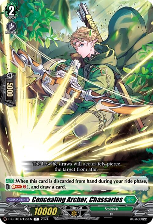 Concealing Archer, Chassarles (DZ-BT01/122EN) [Fated Clash] - PokeCharles PokeStore