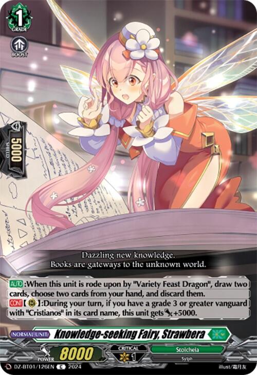 Knowledge-seeking Fairy, Strawbera (DZ-BT01/126EN) [Fated Clash] - PokeCharles PokeStore