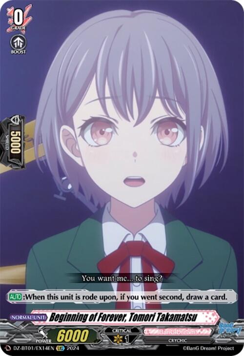 Beginning of Forever, Tomori Takamatsu (EXC) (DZ-BT01/EX14EN) [Fated Clash] - PokeCharles PokeStore