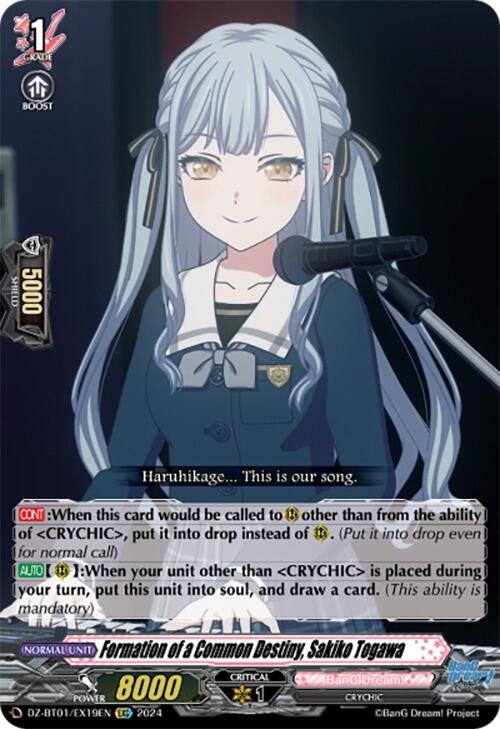 Formation of a Common Destiny, Sakiko Togawa (EXC) (DZ-BT01/EX19EN) [Fated Clash] - PokeCharles PokeStore