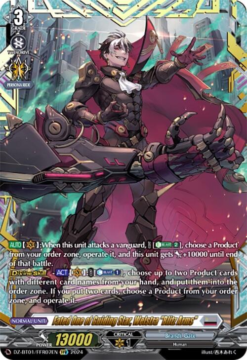 Fated One of Guiding Star, Welstra "Blitz Arms" (FFR) (DZ-BT01/FFR07EN) [Fated Clash] - PokeCharles PokeStore