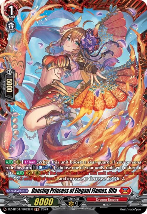 Dancing Princess of Elegant Flames, Olfa (FR) (DZ-BT01/FR03EN) [Fated Clash] - PokeCharles PokeStore