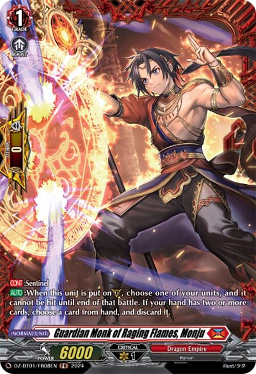 Guardian Monk of Raging Flames, Monju (FR) (DZ-BT01/FR08EN) [Fated Clash] - PokeCharles PokeStore