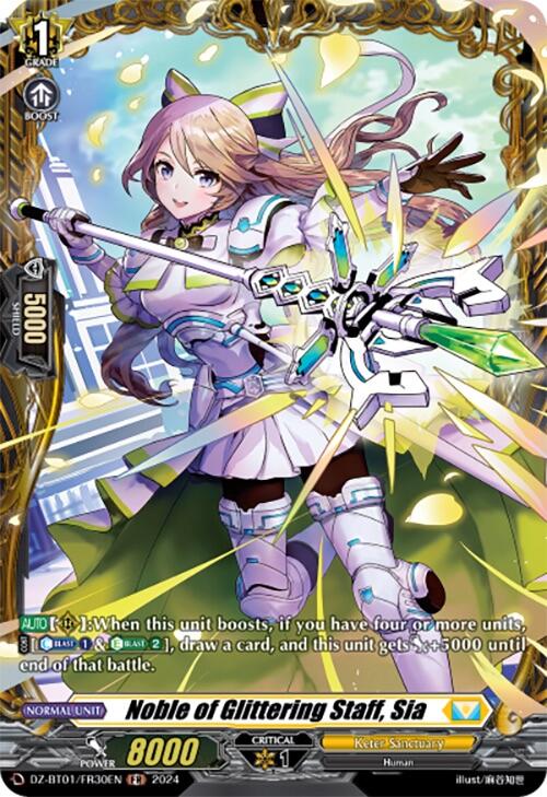 Noble of Glittering Staff, Sia (FR) (DZ-BT01/FR30EN) [Fated Clash] - PokeCharles PokeStore