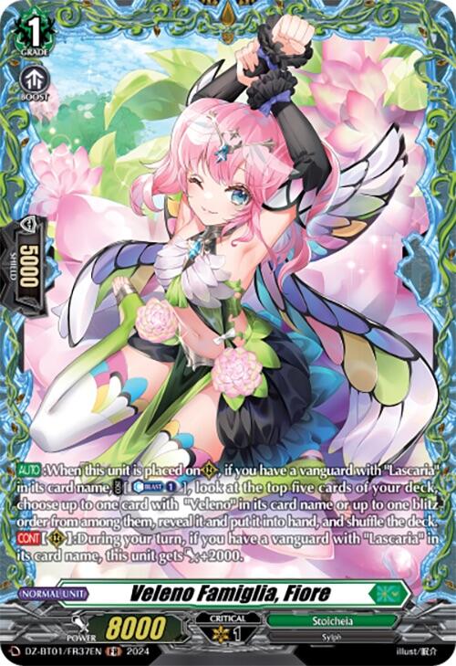 Veleno Famiglia, Fiore (FR) (DZ-BT01/FR37EN) [Fated Clash] - PokeCharles PokeStore