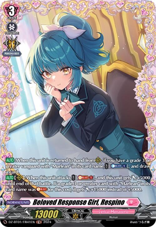 Beloved Response Girl, Respino (FR) (DZ-BT01/FR41EN) [Fated Clash] - PokeCharles PokeStore