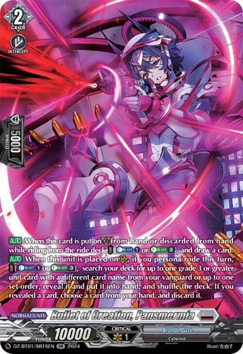 Bullet of Creation, Pansmermia (SR) (DZ-BT01/SR16EN) [Fated Clash] - PokeCharles PokeStore