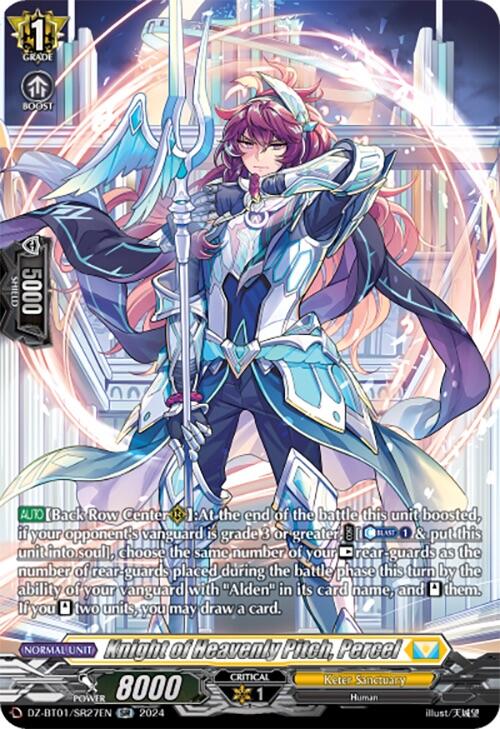Knight of Heavenly Pitch, Percel (SR) (DZ-BT01/SR27EN) [Fated Clash] - PokeCharles PokeStore