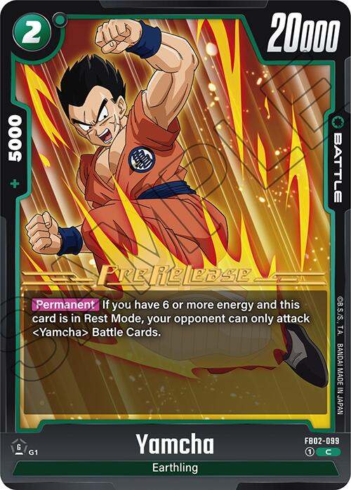 Yamcha [Blazing Aura Pre-Release Cards] - PokeCharles PokeStore