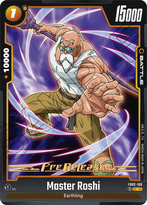 Master Roshi (FB02-108) [Blazing Aura Pre-Release Cards] - PokeCharles PokeStore