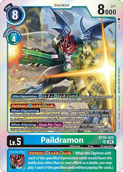Paildramon [BT16-025] [Beginning Observer] - PokeCharles PokeStore