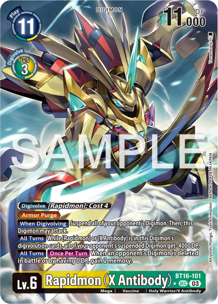Rapidmon (X Antibody) [BT16-101] (Alternate Art) [Beginning Observer] - PokeCharles PokeStore