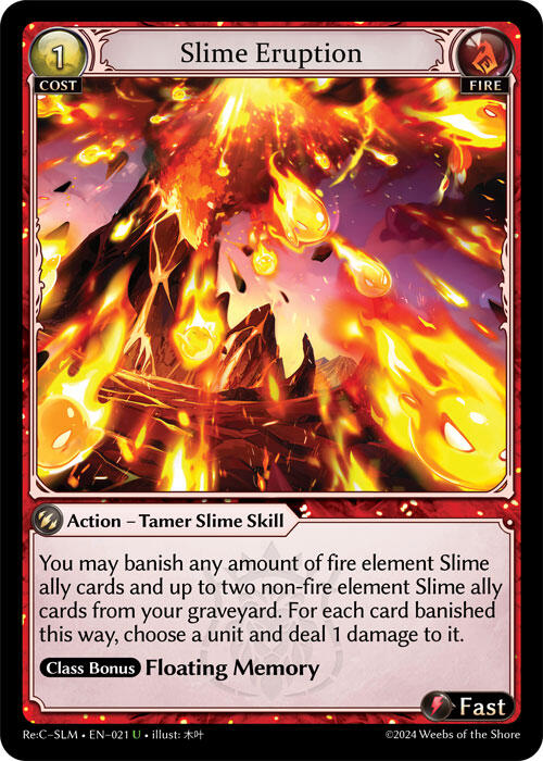 Slime Eruption (021) [Silvie Re:Collection, Slime Sovereign] - PokeCharles PokeStore