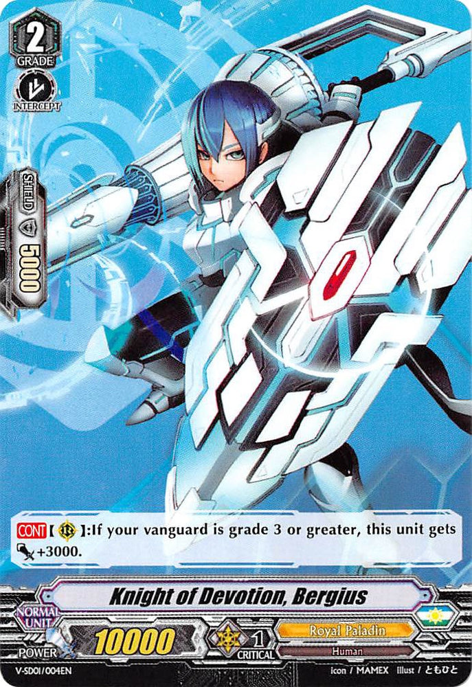 Knight of Devotion, Bergius (V-SD01/004EN) [2018 Free Experience Deck "Royal Paladin"] - PokeCharles PokeStore