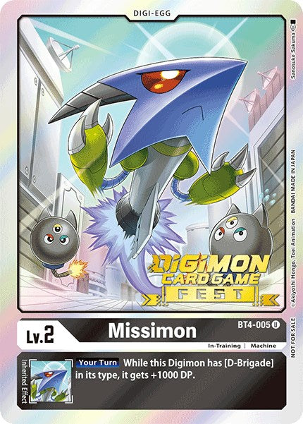 Missimon [BT4-005] (Digimon Card Game Fest 2022) [Great Legend Promos] - PokeCharles PokeStore