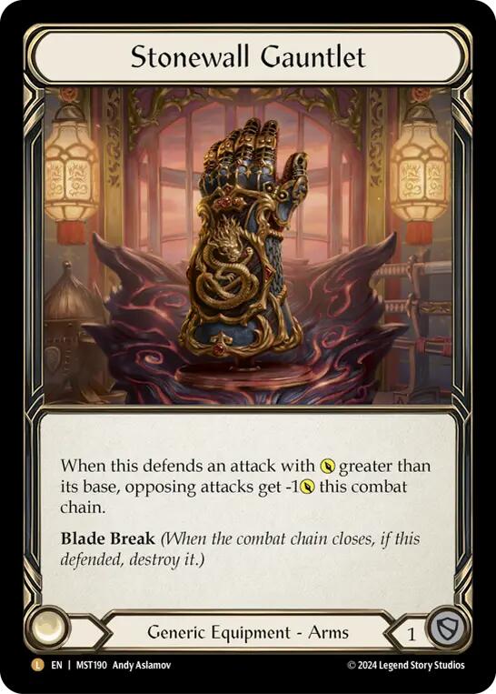 Stonewall Gauntlet [MST190] (Part the Mistveil)  Rainbow Foil - PokeCharles PokeStore