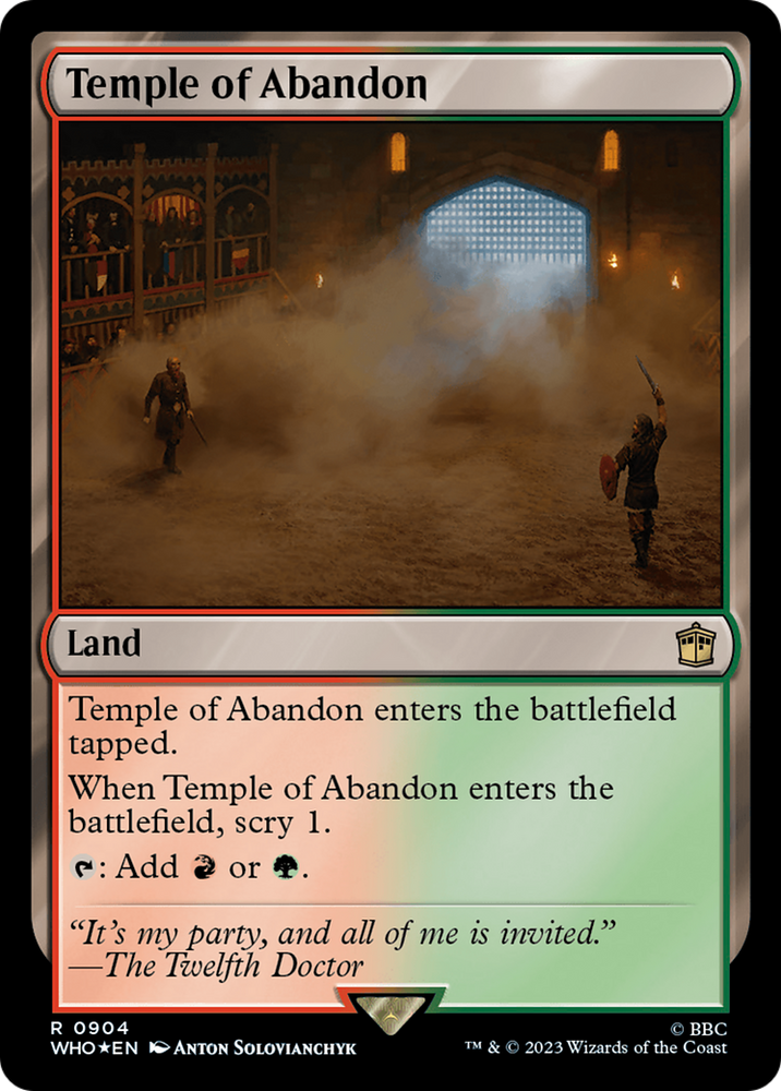 Temple of Abandon (Surge Foil) [Doctor Who] - PokeCharles PokeStore