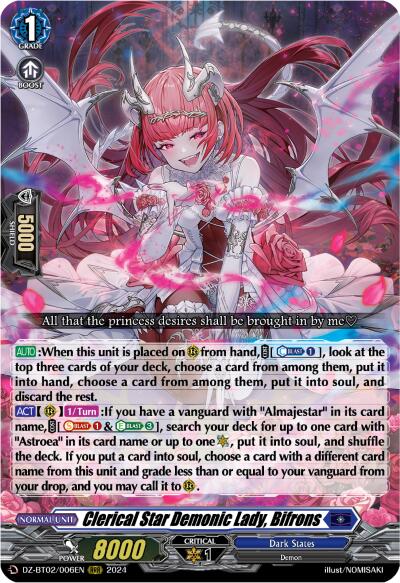 Clerical Star Demonic Lady, Bifrons (DZ-BT02/006EN) [Illusionless Strife] - PokeCharles PokeStore