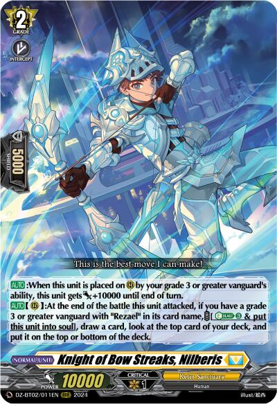 Knight of Bow Streaks, Nilberis (DZ-BT02/011EN) [Illusionless Strife] - PokeCharles PokeStore