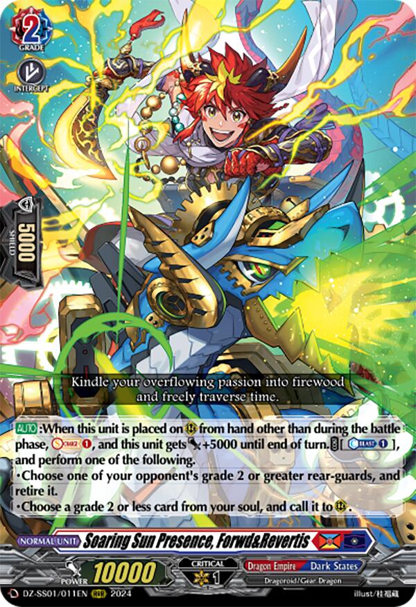 Soaring Sun Presence, Forwd&Revertis (DZ-SS01/011EN) [Festival Booster 2024] - PokeCharles PokeStore