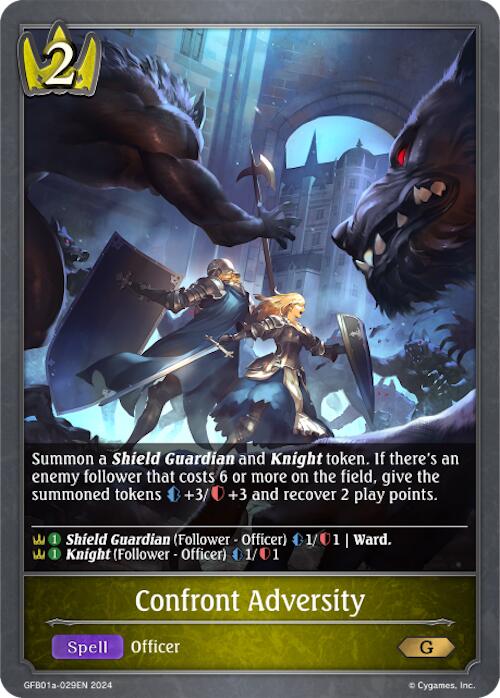 Confront Adversity (GFB01a-029EN) [Gloryfinder Bundle 01: Guide to Glory]
