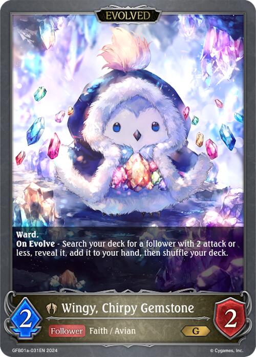 Wingy, Chirpy Gemstone (Evolved) (GFB01a-031EN) [Gloryfinder Bundle 01: Guide to Glory]