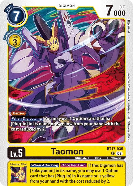 Taomon [BT17-035] [Secret Crisis] - PokeCharles PokeStore