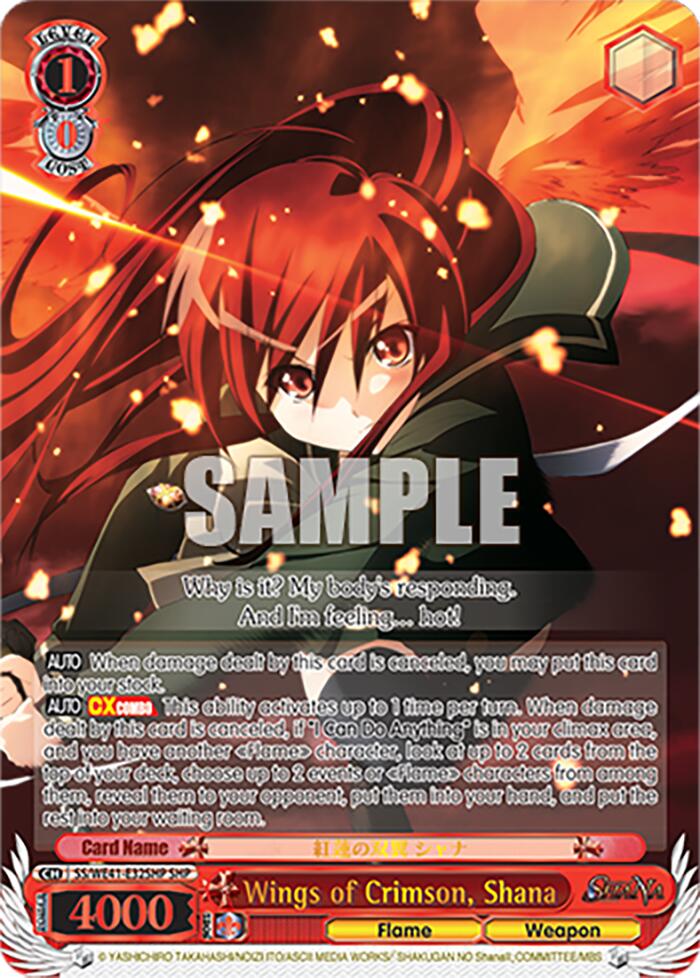 Wings of Crimson, Shana (SHP) [Shakugan no Shana Premium Booster] - PokeCharles PokeStore
