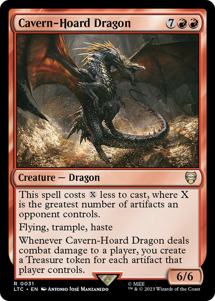 Cavern-Hoard Dragon [The Lord of the Rings: Tales of Middle-Earth Commander] - PokeCharles PokeStore