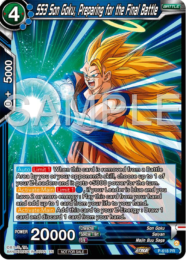 SS3 Son Goku, Preparing for the Final Battle (Deluxe Pack 2024 Vol.2) (P-618) [Promotion Cards] - PokeCharles PokeStore