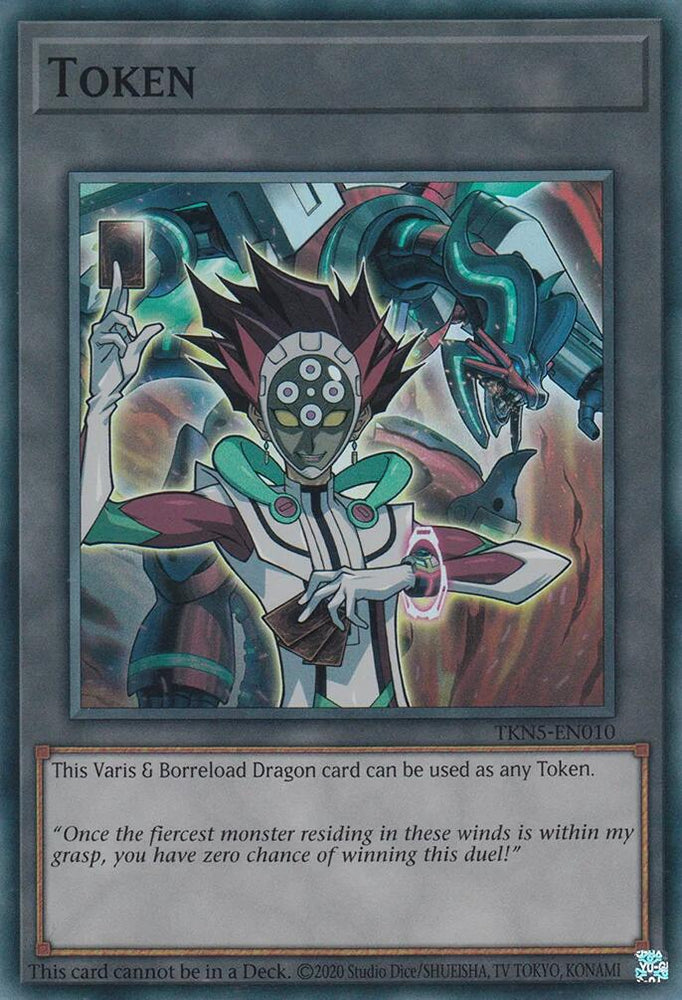 Token: Varis and Borreload Dragon [TKN5-EN010] Super Rare - PokeCharles PokeStore