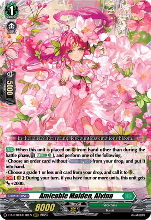 Amicable Maiden, Alvina (DZ-BT03/018EN) [Dimensional Transcendence] - PokeCharles PokeStore