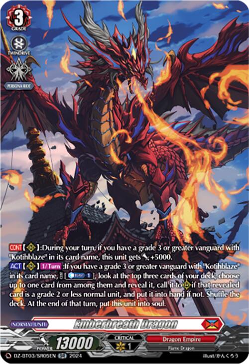 Emberbreath Dragon (DZ-BT03/SR05EN) [Dimensional Transcendence] - PokeCharles PokeStore